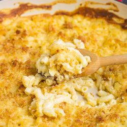 Secret Ingredient Creamy Mac and Cheese recipe is the ultimate, cheesy pasta dinner. This comfort food recipe is perfect for a family meal, cozy date night, or special occasion.