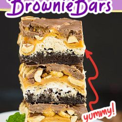 Snickers Brownie Bars