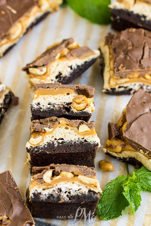PEANUT CHOCOLATE BARS Snickers Brownie Bars