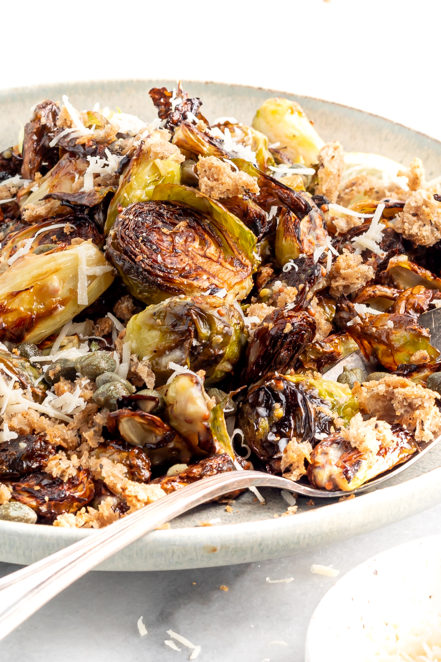 Caesar Roasted Brussels Sprouts 