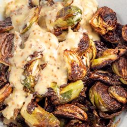 Caesar Roasted Brussels Sprouts Recipe, a new twist on an old favorite, tastes simply amazing! This side dish is simple, light, and spectacularly delicious.