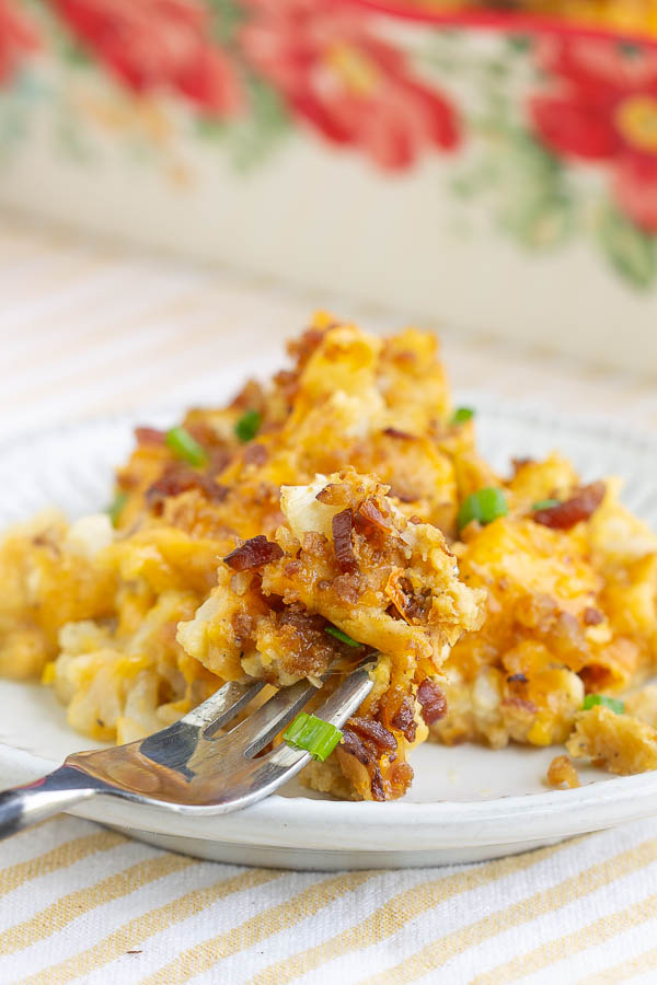 CHEDDAR BACON CAULIFLOWER CASSEROLE