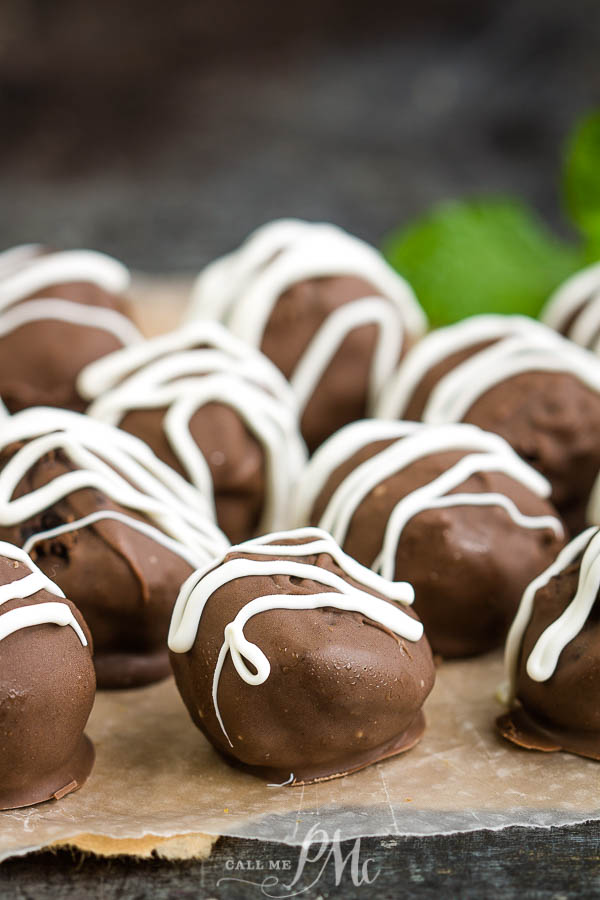 EASY BROWNIE TRUFFLES with cream cheese