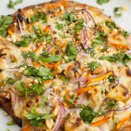 THAI PEANUT CHICKEN FLATBREAD RECIPE