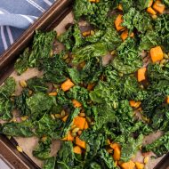 ROASTED KALE BUTTERNUT SQUASH AND PEPITAS