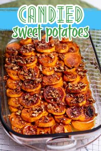 GLAZED SWEET POTATOES WITH PECANS