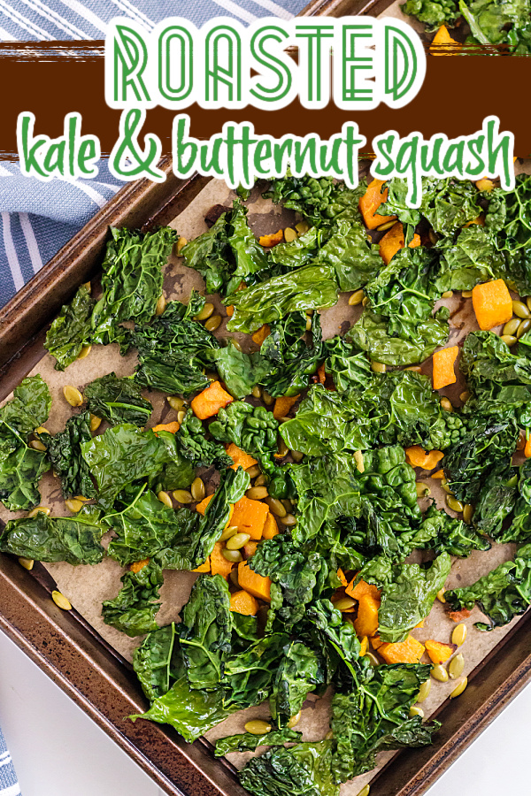 Roasted Kale Butternut Squash and Pepitas make for the ultimate healthy salad recipe and the perfect low-carb lunch.