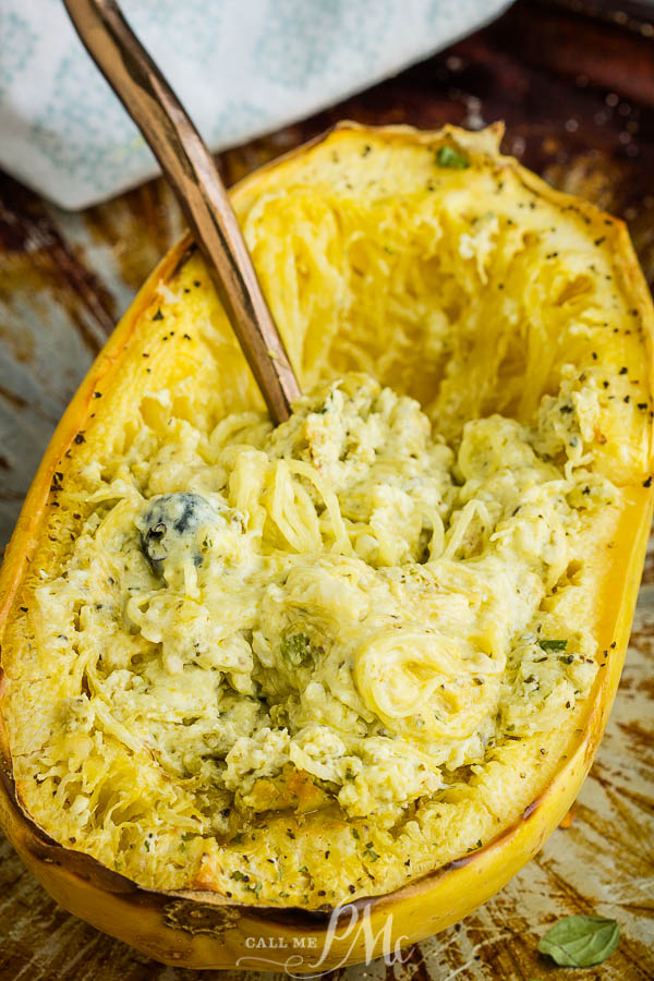 Skinny Roasted Parmesan Spaghetti Squash 