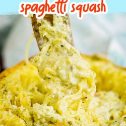 Skinny Roasted Parmesan Spaghetti Squash