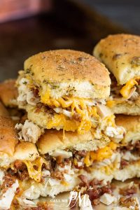 Bacon Chicken Ranch Pull-Apart Sliders 