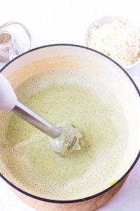 CHEESY CREAMY BROCCOLI SOUP