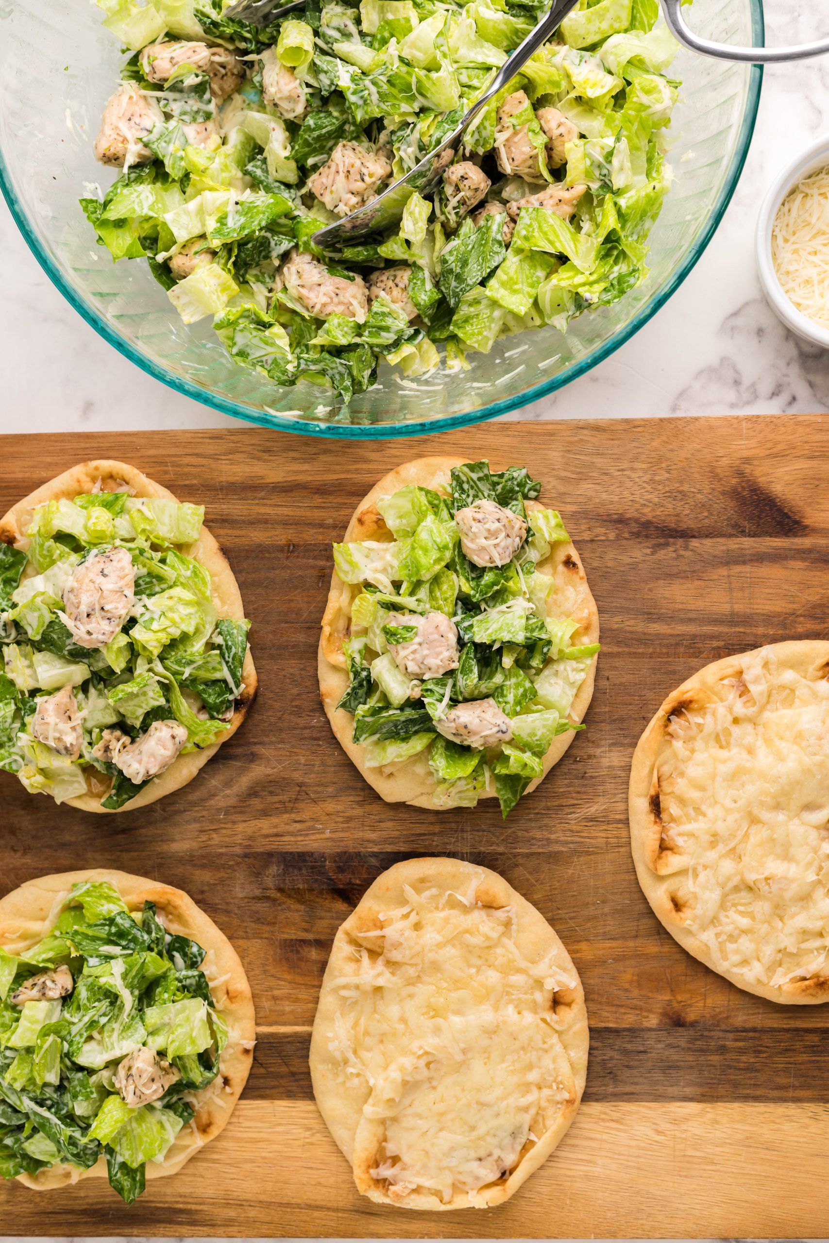 chicken caesar flatbread