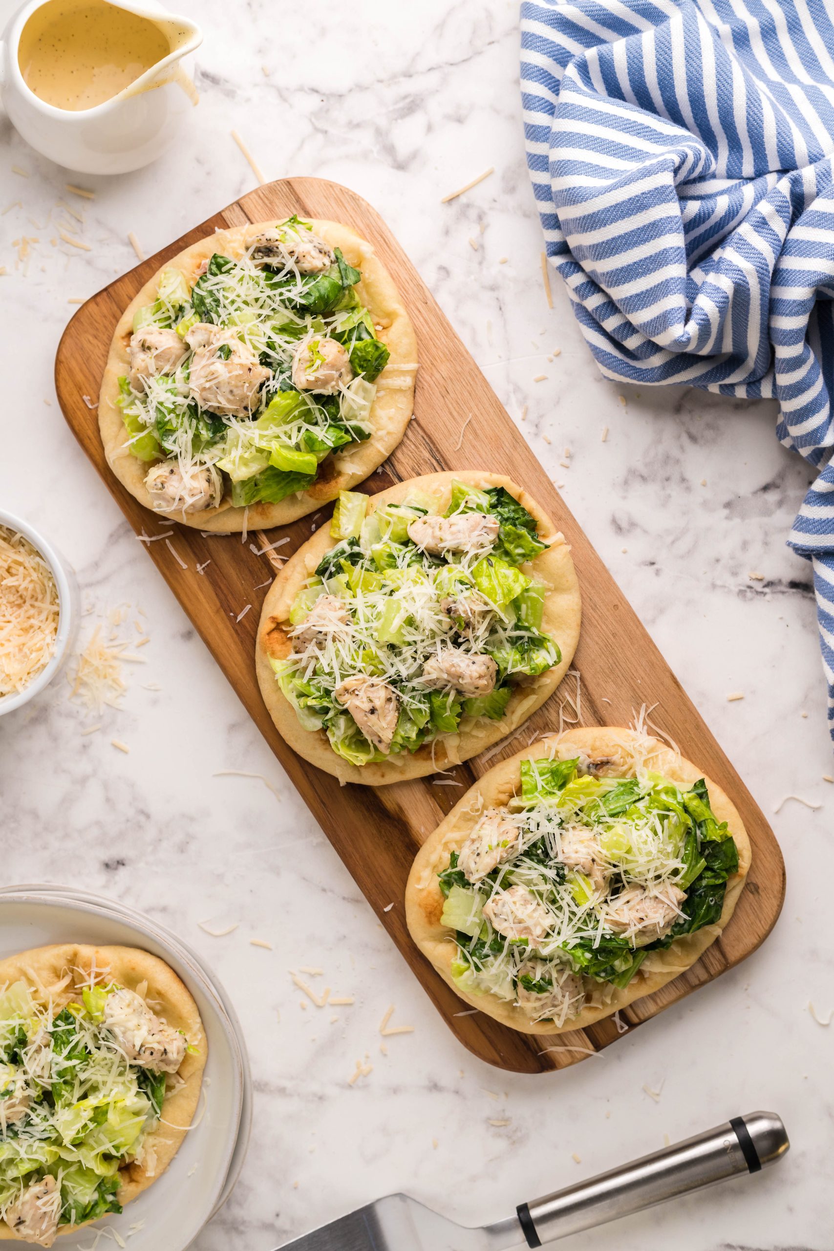 20 Minute Chicken Caesar Flatbread 