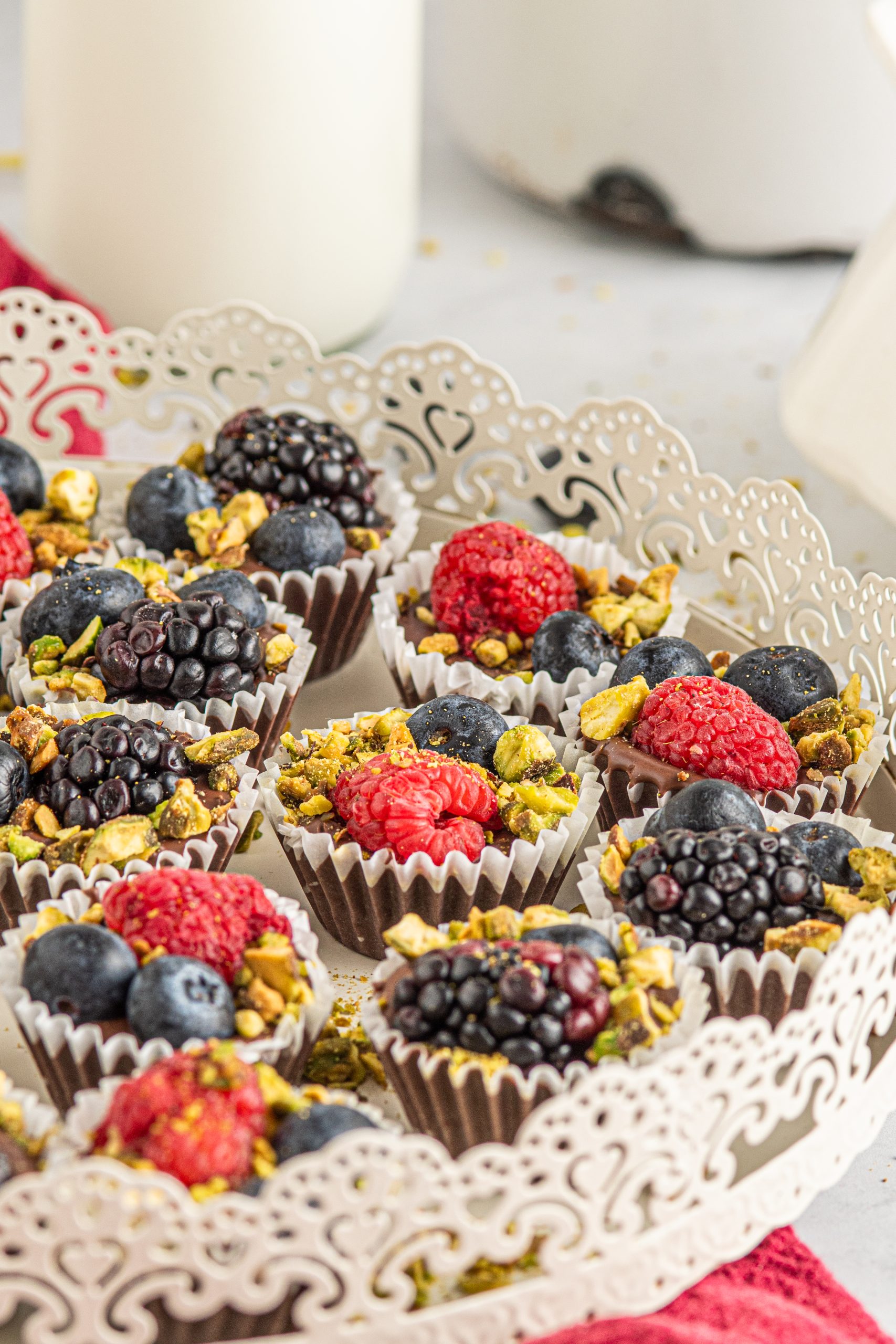 Pistachio Berry Cups