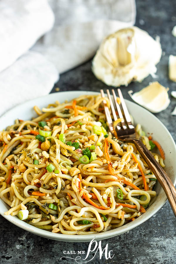 Noodles in a bowl