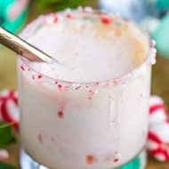 2 INGREDIENT PEPPERMINT SNOWFLAKE COCKTAIL
