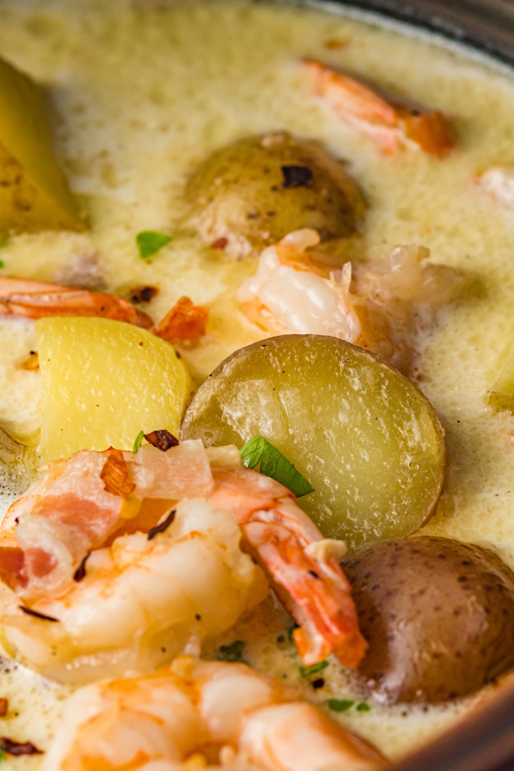 shrimp and potatoes