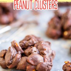 Chocolate Peanut and Dried Cranberry Clusters are sweet, crunchy, delicious, and easy. This chocolate chewy treat makes great gifts for the holidays.
