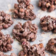 Easy and crazy delicious, Raisin Peanut Clusters (by callmepmc.com) are crunchy, sweet, a little salty. This is a great treat or homemade gift that you can mix together with very little work. 