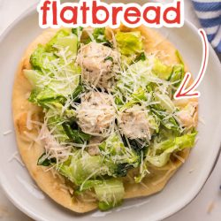 20 Minute Chicken Caesar Flatbread