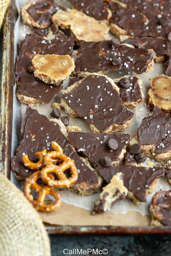 sweet salty pretzel crack candy