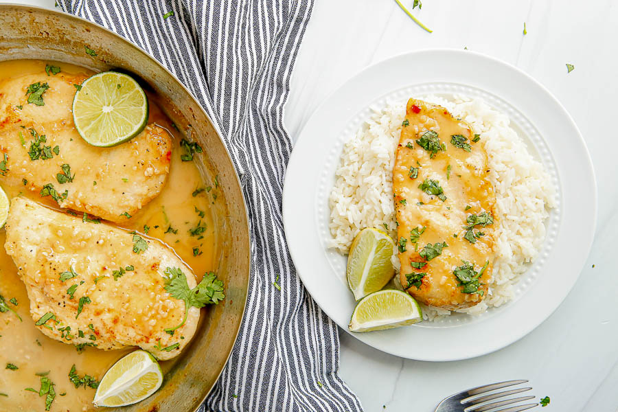 chicken in skillet