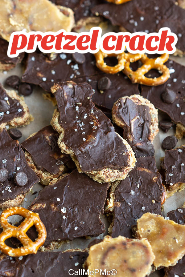 pretzel toffee candy Pretzel Crack is rich, decadent, crunchy, and makes a great gift. This sweet and salty treat is an undeniable staple during the holiday season.