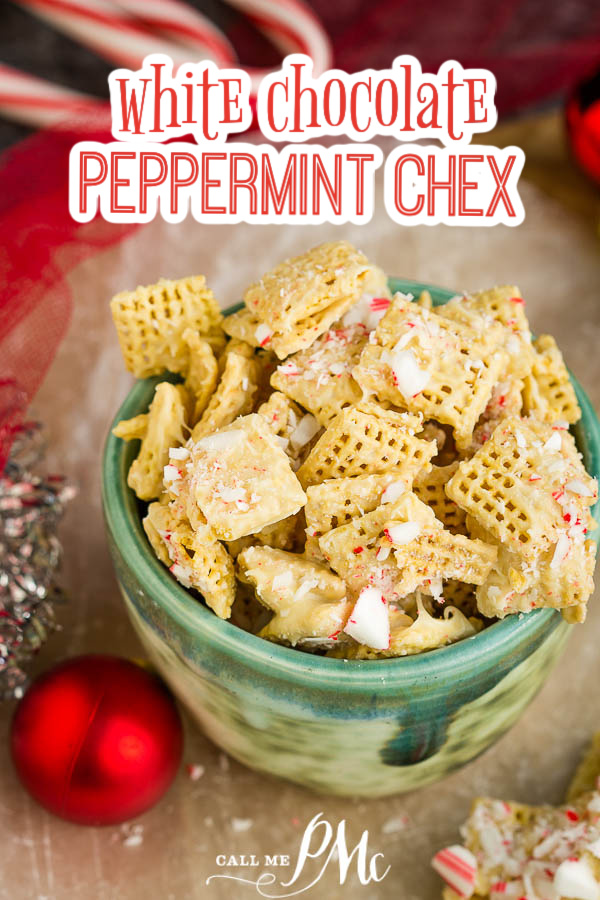 White Chocolate Peppermint Chex Mix 