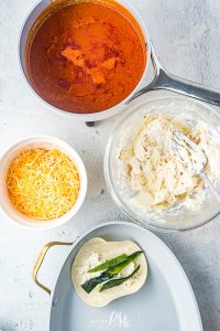 ingredients for chile relleno enchilada recipe.