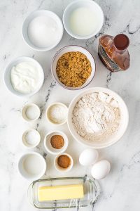 ingredients for Mexican muffins recipe.