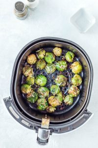 Crisp, tender, delicious, and easy-to-make, Air Fryer Smashed Brussels Sprouts are the perfect healthy side dish.