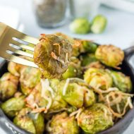 Crisp, tender, delicious, and easy-to-make, Air Fryer Smashed Brussels Sprouts are the perfect healthy side dish. Bonus, kids love to help 'smash' them!