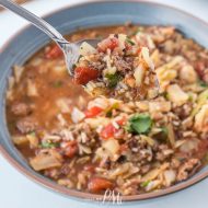 STOVETOP CABBAGE ROLL SOUP