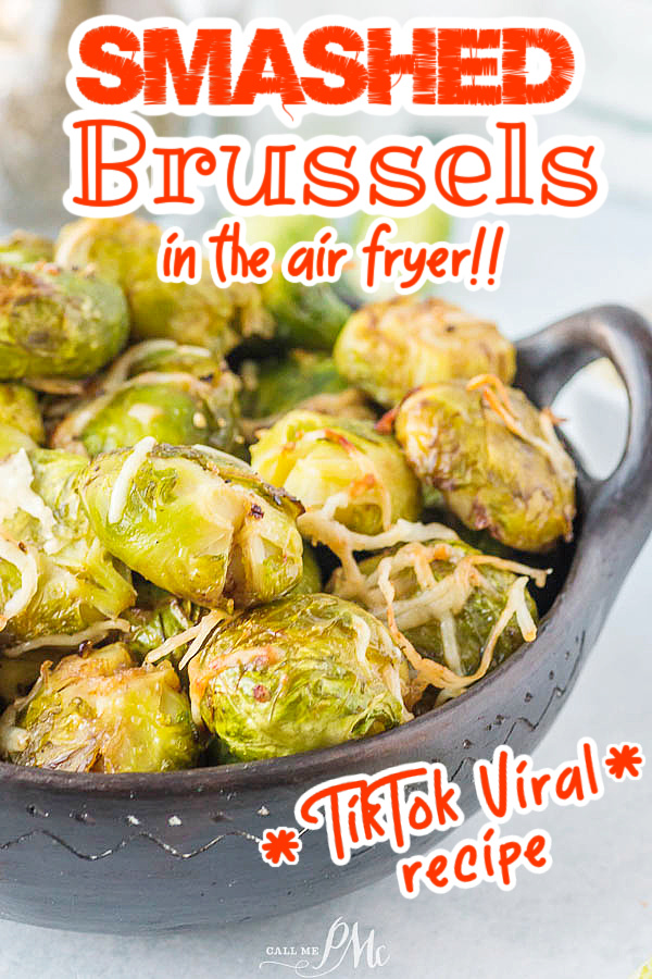 bowl of smashed brussel sprouts