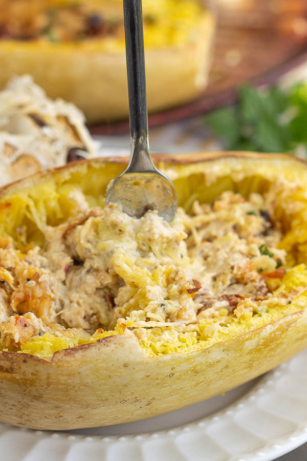 Spaghetti Squash with Sundried Tomatoes