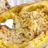 SPAGHETTI SQUASH WITH SUNDRIED TOMATOES