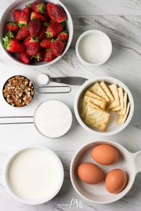 Strawberry Meringue Torte ingredients