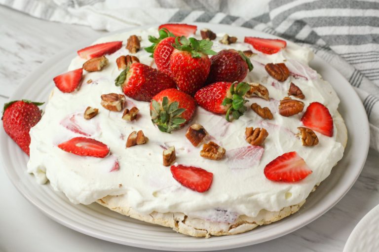 STRAWBERRY MERINGUE TORTE