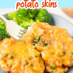 Cheesy BBQ Chicken Potato Skins