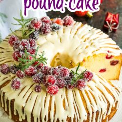 White Chocolate Cranberry Bundt Cake has fresh cranberries, Greek yogurt, and white chocolate making it rich and luscious.