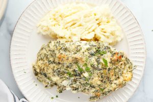 Creamy Baked Spinach Chicken