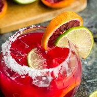 FIZZY BLOOD ORANGE MARGARITA
