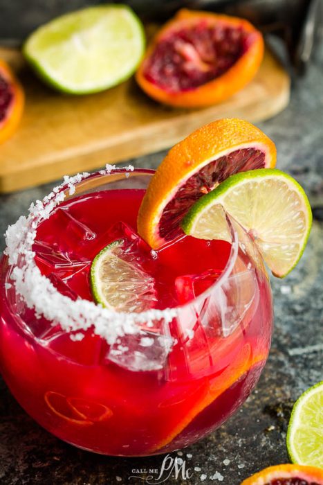 Fizzy Blood Orange Margarita by Call Me PMc