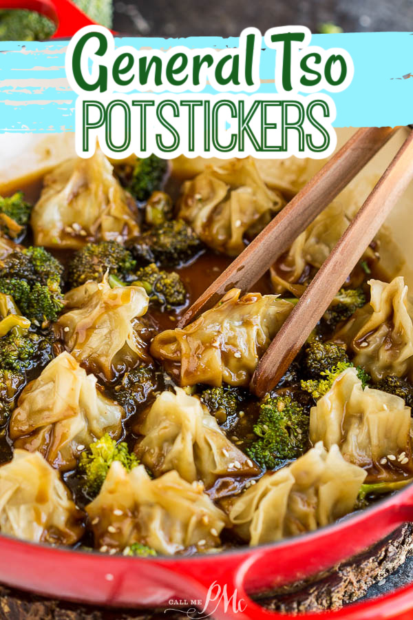 chicken Potstickers with broccoli
