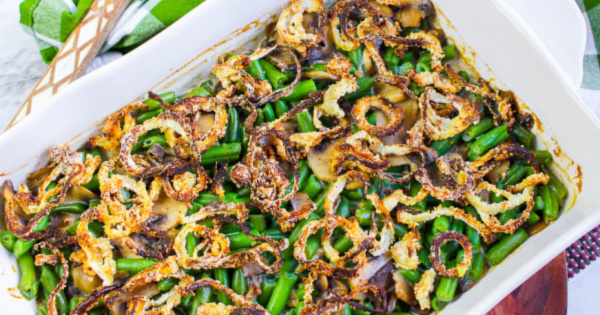 HEALTHY GREEN BEAN CASSEROLE