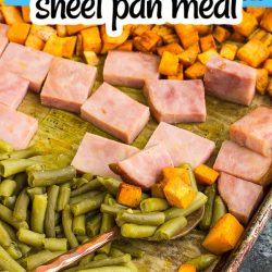 Sweet Potato Hoosier Stew Sheet Pan Meal
