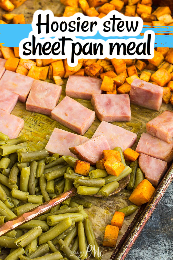 Sweet Potato Hoosier Stew Sheet Pan Meal