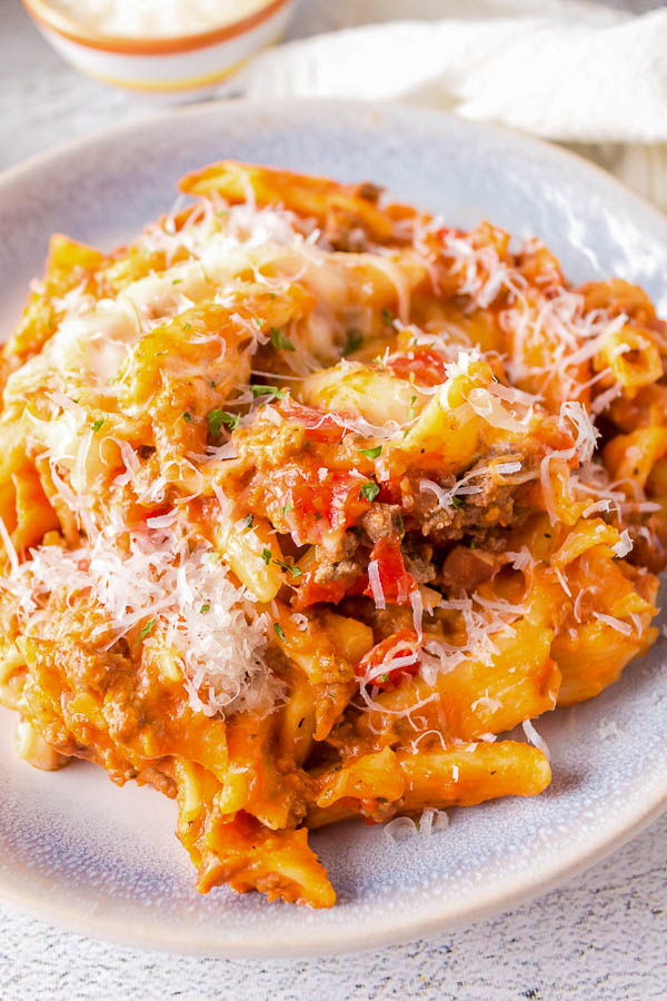 beefy tomato penne