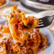 SLOW COOKER CHEESY PENNE