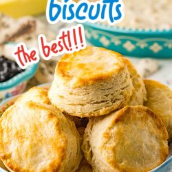 3 Ingredient Flaky Buttermilk Biscuits, there is nothing better than hot biscuits right out of the oven.